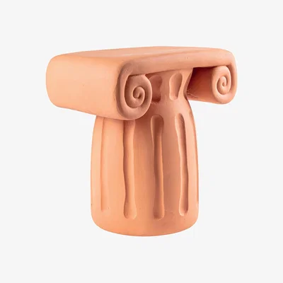Made in Design End table Magna Graecia ceramic / Capitello - 44 x 29 x H 45 cm - Seletti