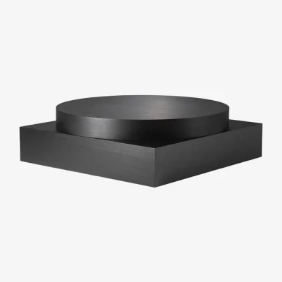 Made in Design Zymmo Coffee table wood black / 90 x 90 x H 29 cm - Zanotta