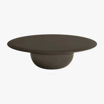 Made in Design Alfarè Coffee table stone brown / Ø 110 x H 30 cm - Concrete - Zanotta