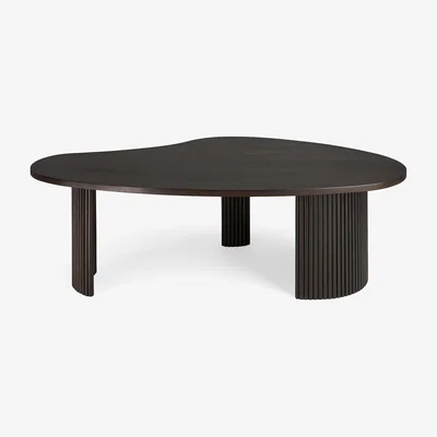 Made in Design Boomerang Coffee table - / 125 x 75 x H 40 cm - Mahogany by Ethnicraft Natural wood
