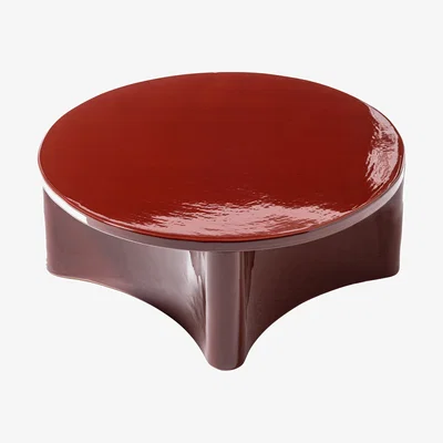 Made in Design Guna 11 Coffee table ceramic red / Ø 62 x H 23 cm - Ceramic - Gervasoni