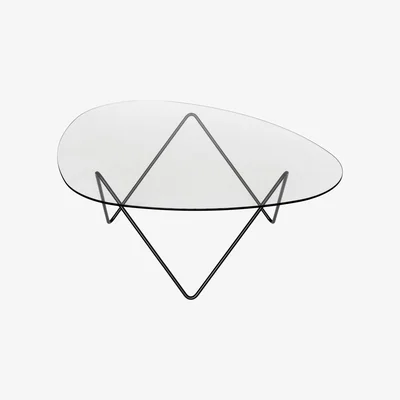 Made in Design Pedrera Coffee table - H 38 cm - Reissue 1955 by Gubi Black