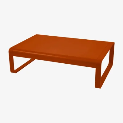 Made in Design Bellevie Coffee table metal orange / Aluminium - 103 x 75 cm - Fermob