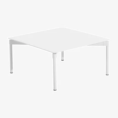 Made in Design Fromme Coffee table metal white / Aluminium - 70 x 70 x H 35 cm - Petite Friture