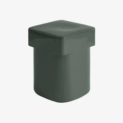 Made in Design Landmark End table ceramic green / Hand-made - 32 x 32 x H 44 cm - NINE