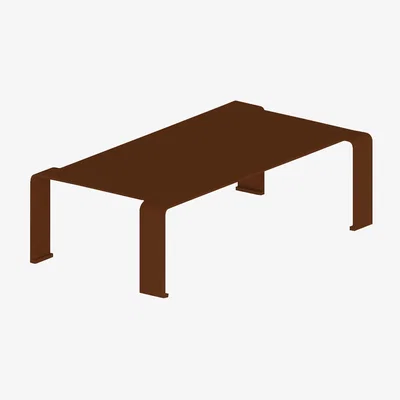 Made in Design Spin Large Coffee table - / 130 x 73 x H 36 cm by Zeus Brown