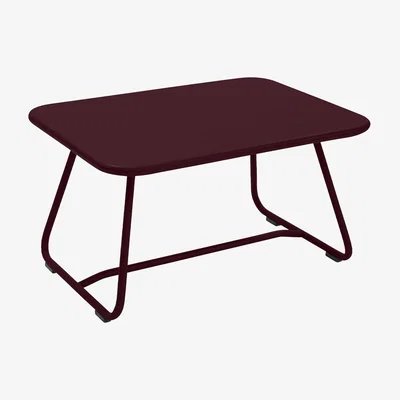 Made in Design Sixties Coffee table - / Steel - 75 x 55 cm by Fermob Red