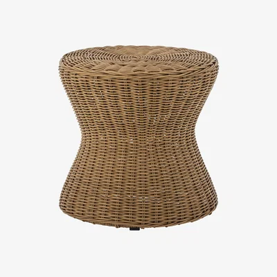 Made in Design Roccas End table cane & fibres brown / Ø 53 x H 52 cm - Polyrotin - Bloomingville