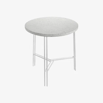 Made in Design Terrazzo Coffee table - Ø 40  x H 40 cm by Serax White