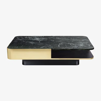 Made in Design Lounge Coffee table - / Marble - 120 x 80 cm by RED Edition Green/Gold/Metal