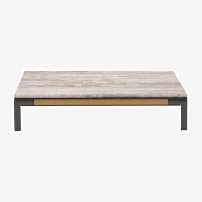 Made in Design Yacht Baia Coffee table stone grey travertine stone / 90 x 90 x H 20 cm - Ethimo