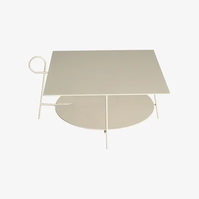 Made in Design Carmina Coffee table - / 70 x 70 x H 43 cm by Driade Beige