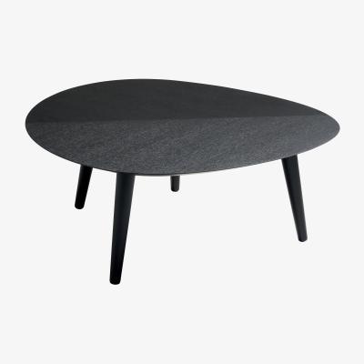 Made in Design Tweed Mini Medium Coffee table wood black / 96 x 99 cm - Zanotta