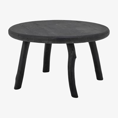 Made in Design Milos Coffee table wood black / Ø 70 x H 43 cm - Reclaimed recycled wood - Bloomingville