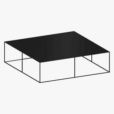 Made in Design Slim Irony Coffee table - 124 x 124 cm by Zeus Black
