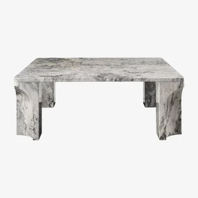 Made in Design Doric Coffee table marble grey / 80 x 80 cm - Gubi