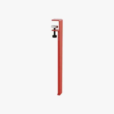 Made in Design Base, legs metal red with clamp bracket / H 43 cm - To create coffee tables & benches - TIPTOE