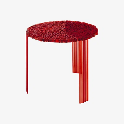 Made in Design T-Table Alto Coffee table - H 44 cm by Kartell Red
