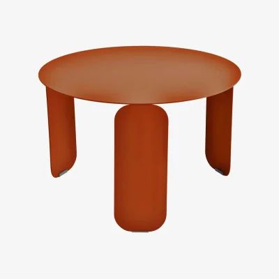 Made in Design Bebop Coffee table metal orange / Ø 60 x H 38 cm - Fermob