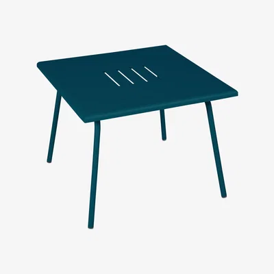 Made in Design Monceau Coffee table - / 57 x 57 cm - Steel by Fermob Blue