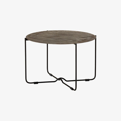 Made in Design Adele Coffee table - / Ø 63.5 cm - Patinated metal by Bloomingville Brown