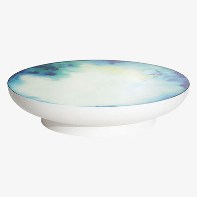 Made in Design Francis Extra- large Coffee table - / Ø 110 x H 24 cm - Mirror by Petite Friture White/Mirror