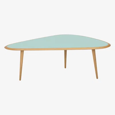 Made in Design Large Coffee table - / 130 x 85 cm - Lacquer by RED Edition Green/Natural wood