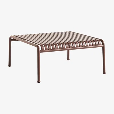Made in Design Palissade Coffee table metal red / 81.5 x 86 x H 38 cm - R & E Bouroullec - Hay