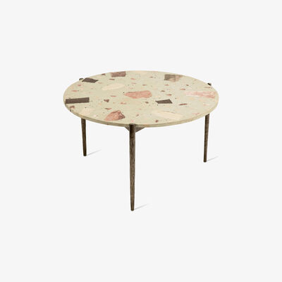 Made in Design Nougat Coffee table - / Ø 71 x H 40 cm - Terrazzo by Pols Potten White