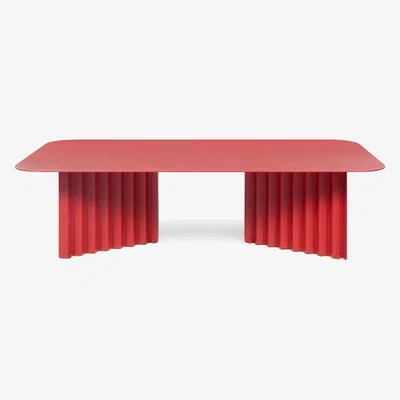 Made in Design Plec Large Coffee table - / Steel - 115 x 60 x H 30 cm by RS BARCELONA Red
