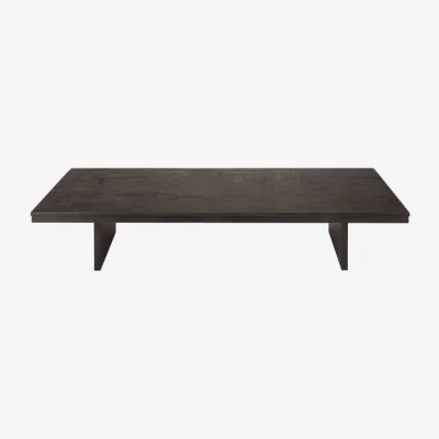 Made in Design Grooves Coffee table wood black / 170 x 120 x H 34 cm - Ethnicraft
