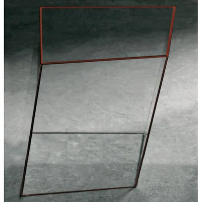 Made in Design Wireframe Coffee table - 40 x 38 cm by Glas Italia Orange/Transparent