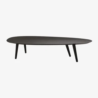 Made in Design Tweed Mini Large Coffee table wood black / 180 x 72 cm - Zanotta
