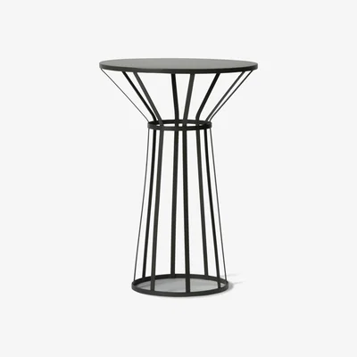 Made in Design Hollo Small table - H 73 cm by Petite Friture Grey/Black