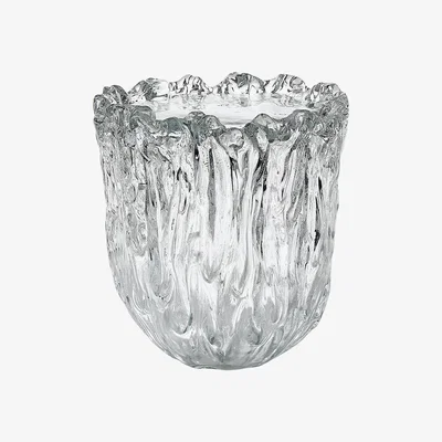 Made in Design Fountain Coffee table - / Glass - Ø 38 x H 42 cm by Glas Italia Transparent
