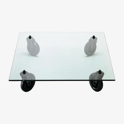 Made in Design Gae Aulenti Coffee table by Fontana Arte Transparent