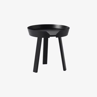 Made in Design Around Coffee table - Around - Table basse - Small Ø 45 x H 46 cm by Muuto Black