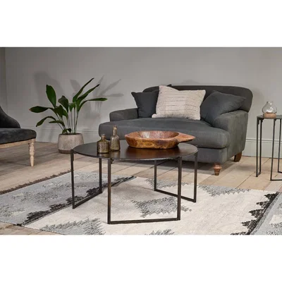 Nkuku Nkuku Batang Iron Coffee Table | Furniture | Antique Black