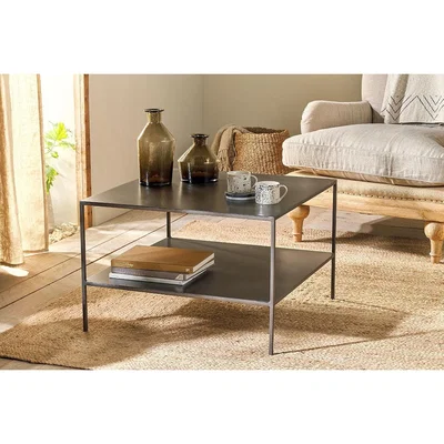 Nkuku Nkuku Takua Iron Coffee Table | Furniture | Dark Grey