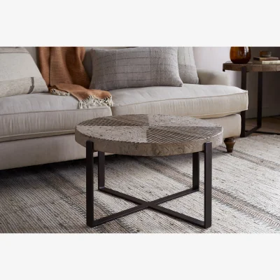 Nkuku nkuku Chakala Reclaimed Wood Coffee Table | Tables | One Size | Reclaimed Wood & Iron