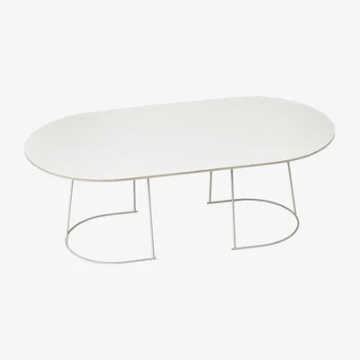 Nordic Nest Muuto Airy Coffee table oval Off-white nanolaminate large