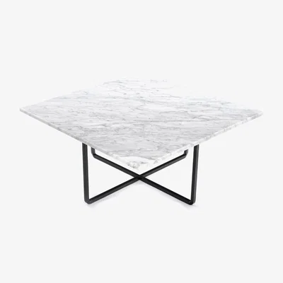 Nordic Nest OX Denmarq Ninety coffee table marble carrara. black stand