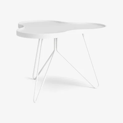 Nordic Nest Swedese Flower mono table 62x66 cm H45 cm Ash White glazed