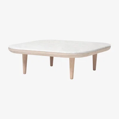 Nordic Nest &Tradition Fly table Sc4 Light oiled oak + white marble