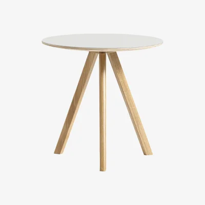 Nordic Nest HAY CPH20 2.0 coffee table Ø50 cm Off white linoleum-lacq. oak