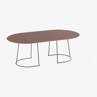 Nordic Nest Muuto Airy Coffee table oval Plum nanolaminate large