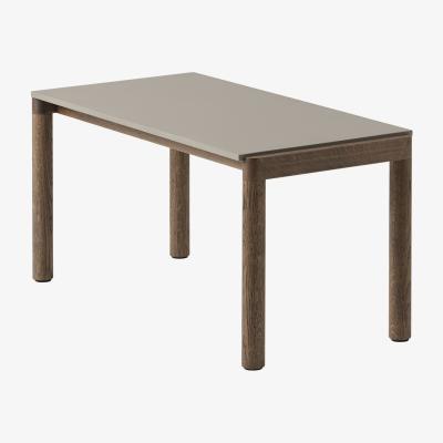 Nordic Nest Muuto Couple 1 Plain coffee table 40x84x40 cm Taupe-dark oiled oak