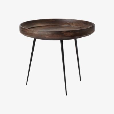 Nordic Nest Mater Bowl Large table mango sirka grey. black stand