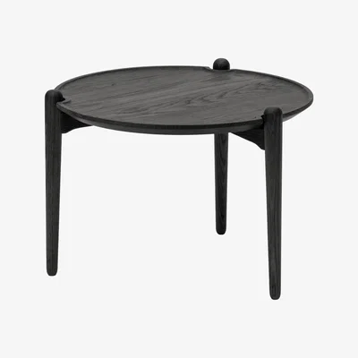 Nordic Nest Design House Stockholm Aria coffee tablelow 37 cm Black oak