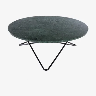 Nordic Nest OX Denmarq Large O Table coffee table marble indio. blacklack stand